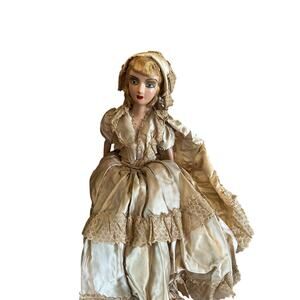 Vintage Boudoir Doll H 29 in